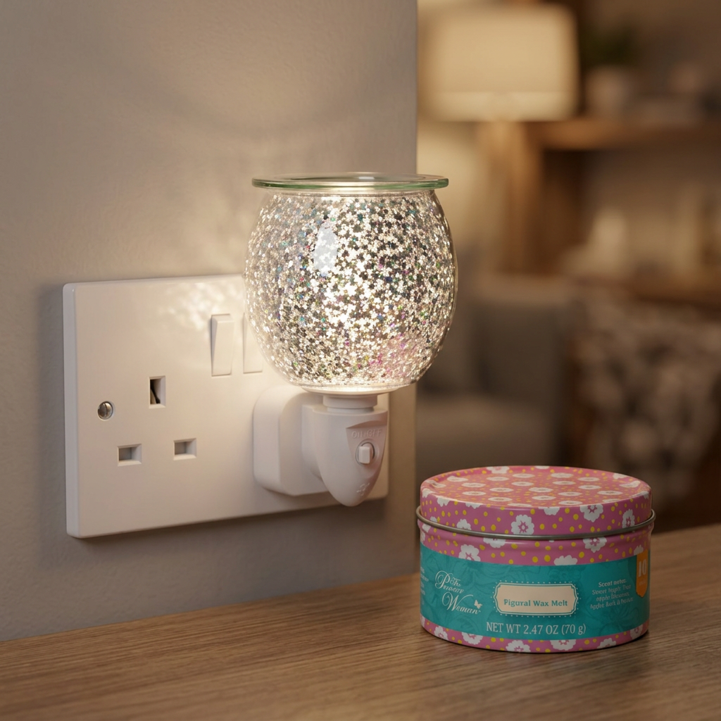 AR1585-WEB electric wax warmer with wax-melt tin, view 12