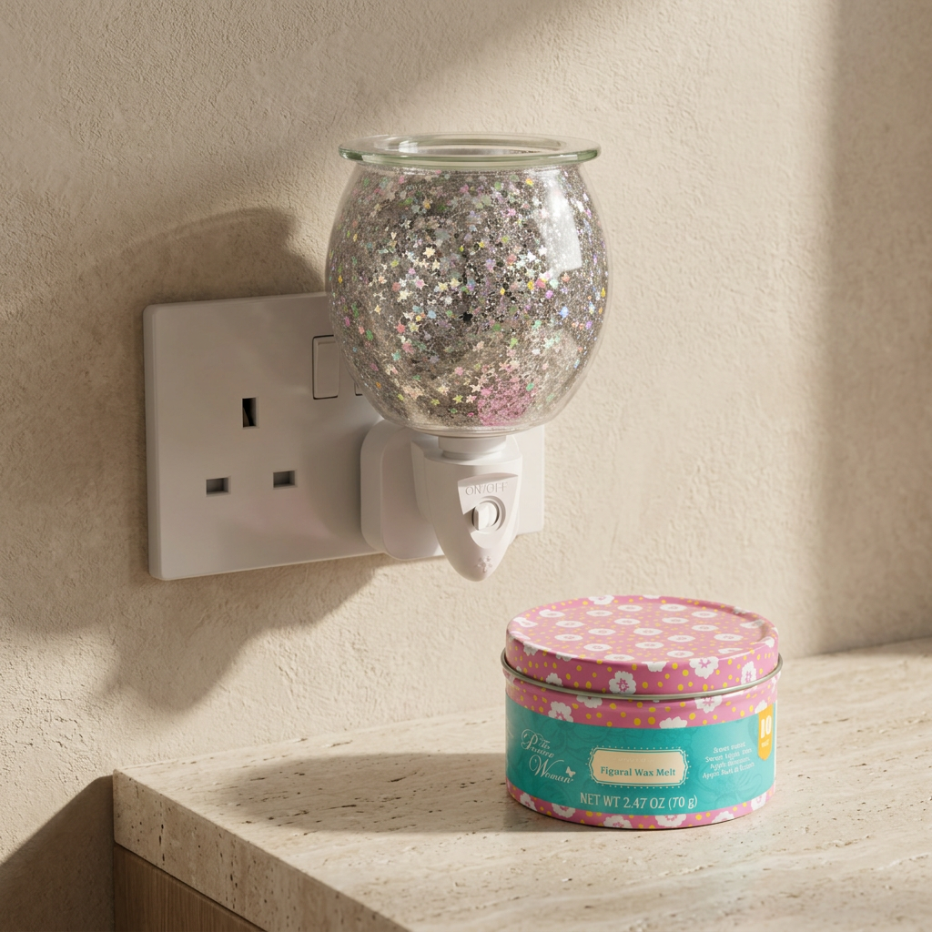 AR1585-WEB electric wax warmer with wax-melt tin, view 5