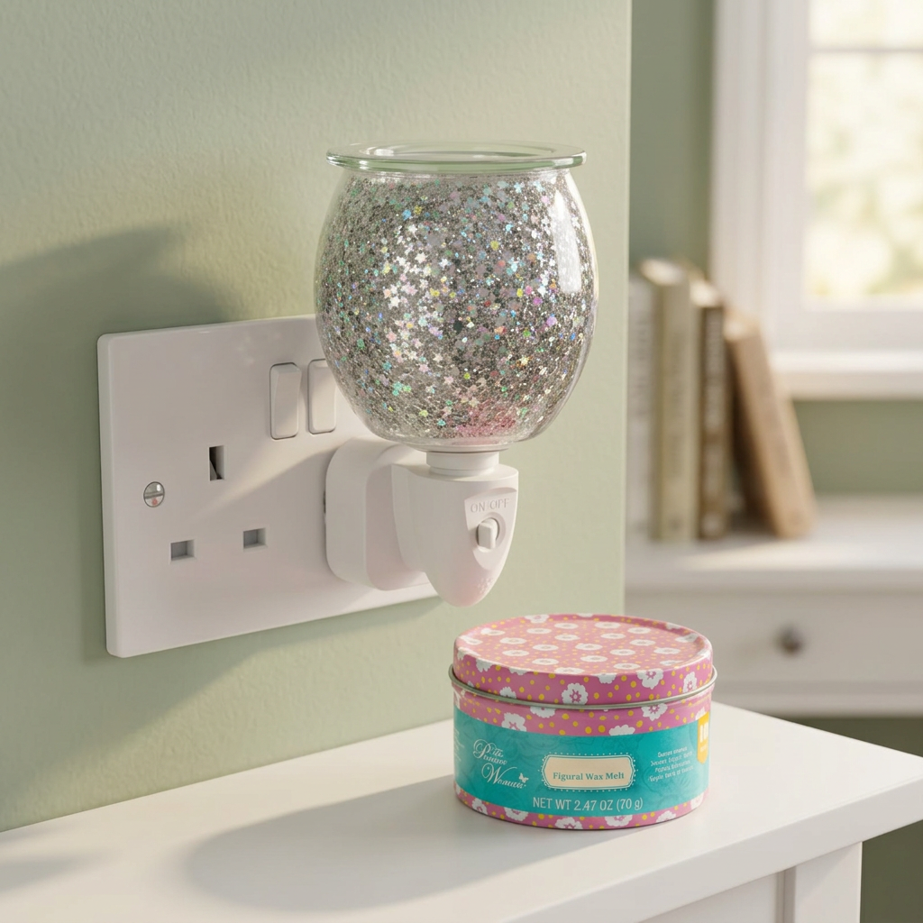 AR1585-WEB electric wax warmer with wax-melt tin, view 6