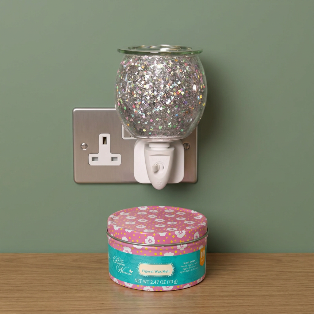 AR1585-WEB electric wax warmer with wax-melt tin, view 8