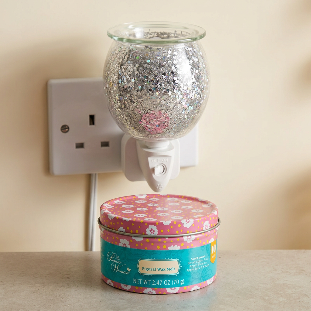 AR1585-WEB electric wax warmer with wax-melt tin, view 9