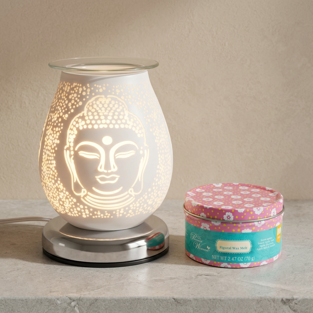 AR1641 electric wax warmer with wax-melt tin, view 5
