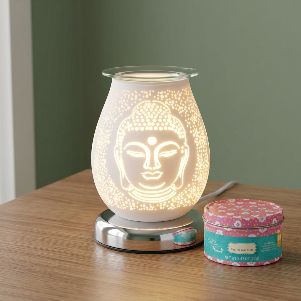 AR1641 electric wax warmer with wax-melt tin, view 8