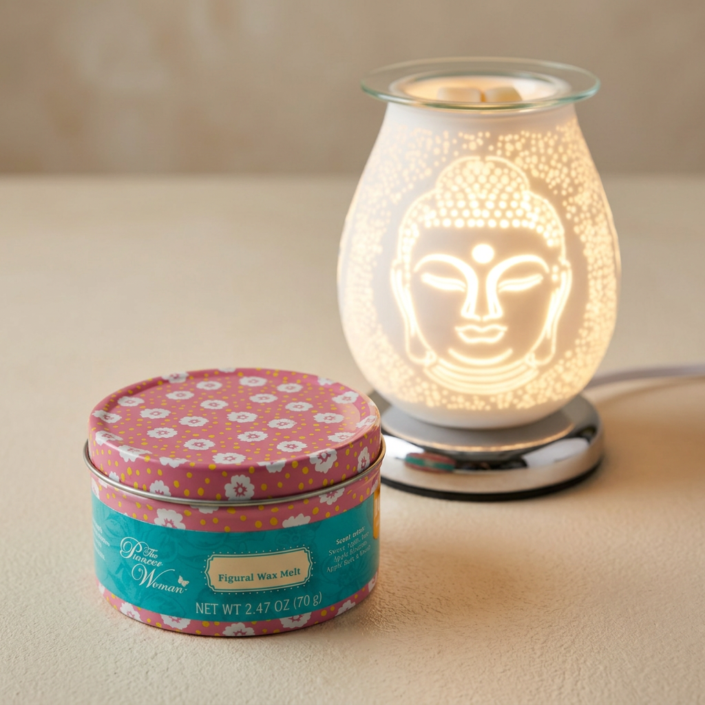 AR1641 electric wax warmer with wax-melt tin, view 9