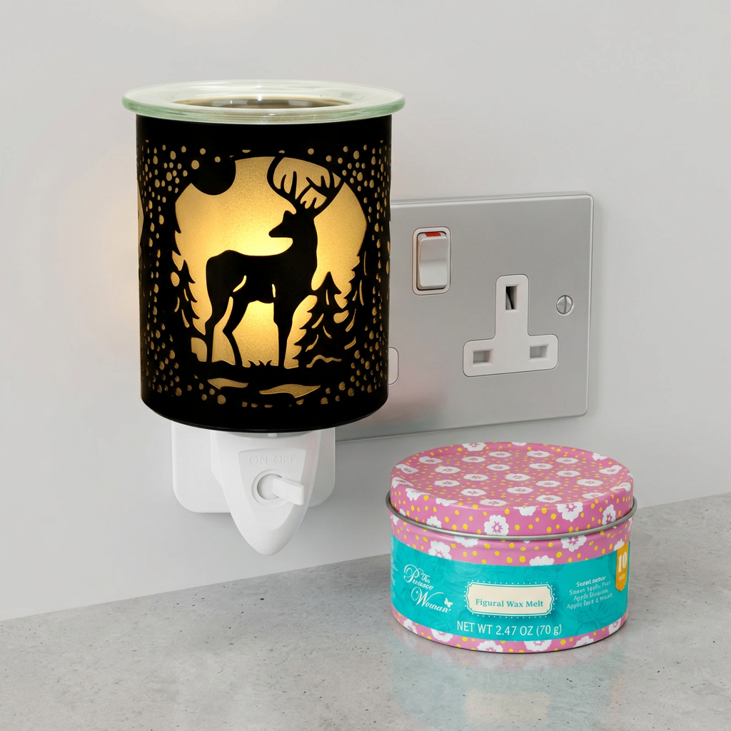 AR2078BK electric wax warmer with wax-melt tin, view 10