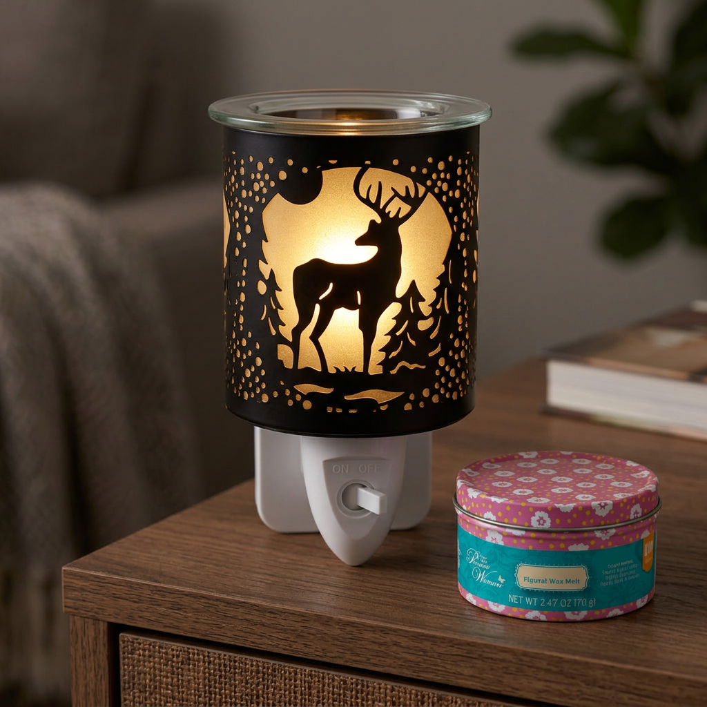 AR2078BK electric wax warmer with wax-melt tin, view 12