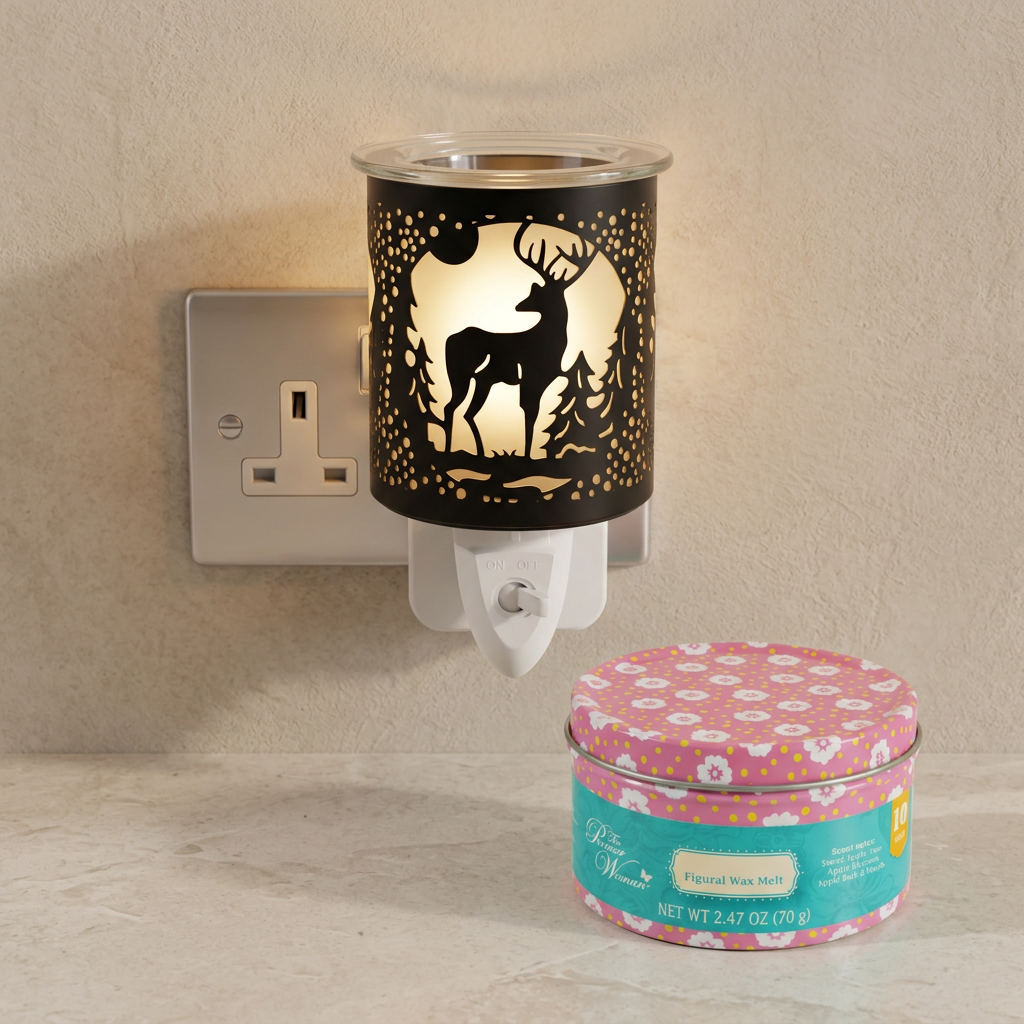 AR2078BK electric wax warmer with wax-melt tin, view 5