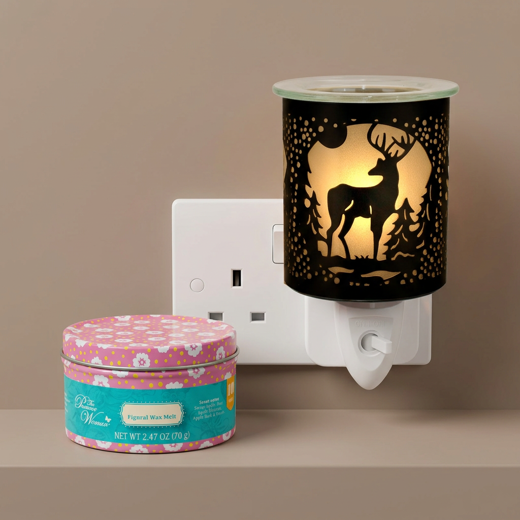 AR2078BK electric wax warmer with wax-melt tin, view 7