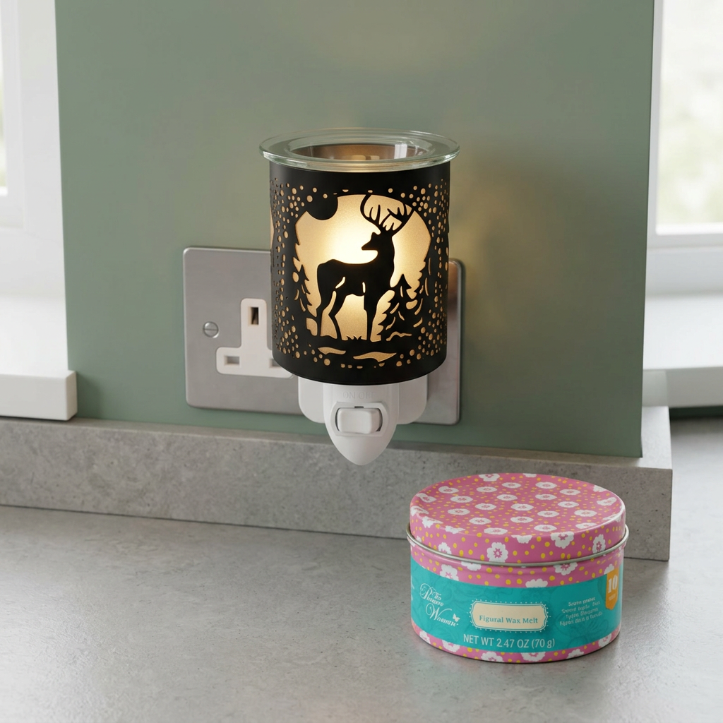 AR2078BK electric wax warmer with wax-melt tin, view 8