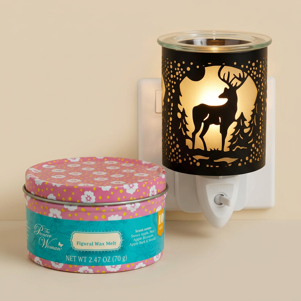 AR2078BK electric wax warmer with wax-melt tin, view 9