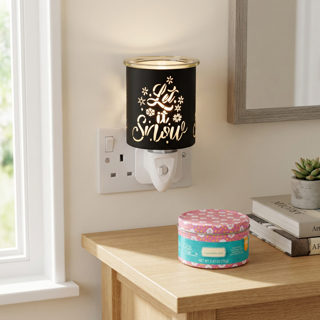 AR2295BK electric wax warmer with wax-melt tin, view 2