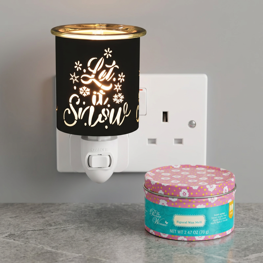 AR2295BK electric wax warmer with wax-melt tin, view 3