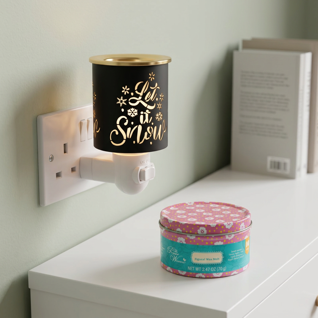 AR2295BK electric wax warmer with wax-melt tin, view 6