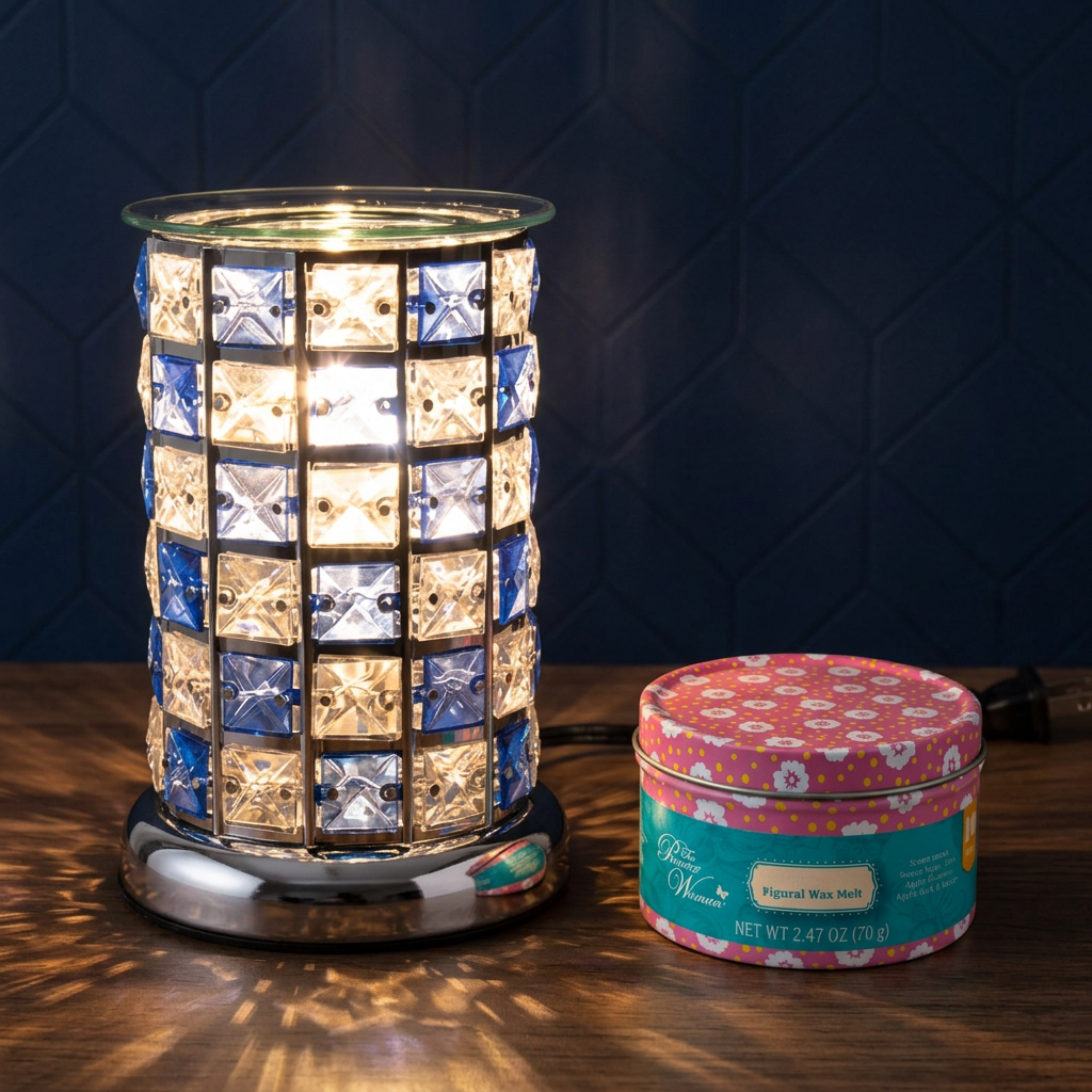 LP46369-TE electric wax warmer with wax-melt tin, view 4