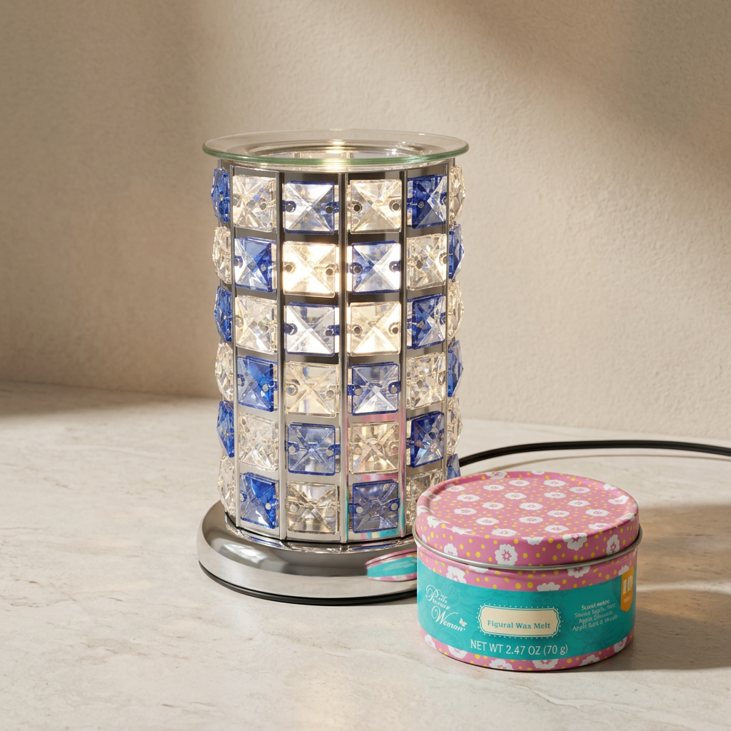 LP46369-TE electric wax warmer with wax-melt tin, view 5