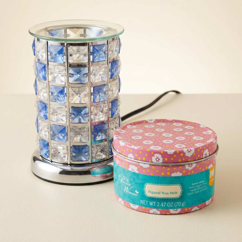 LP46369-TE electric wax warmer with wax-melt tin, view 9