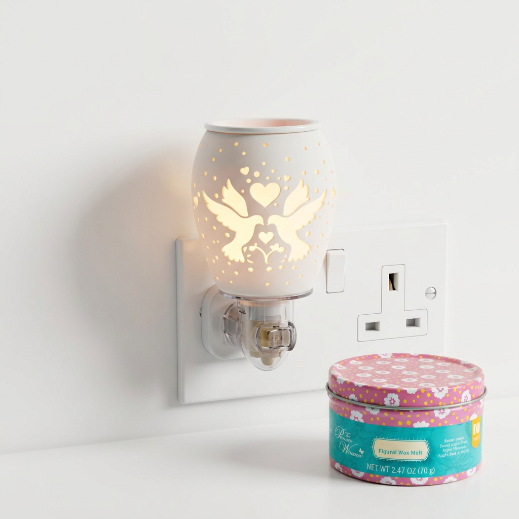 LP47645 electric wax warmer with wax-melt tin, view 1