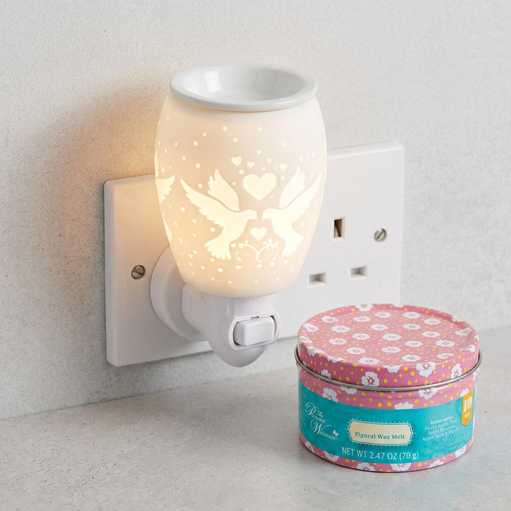 LP47645 electric wax warmer with wax-melt tin, view 10
