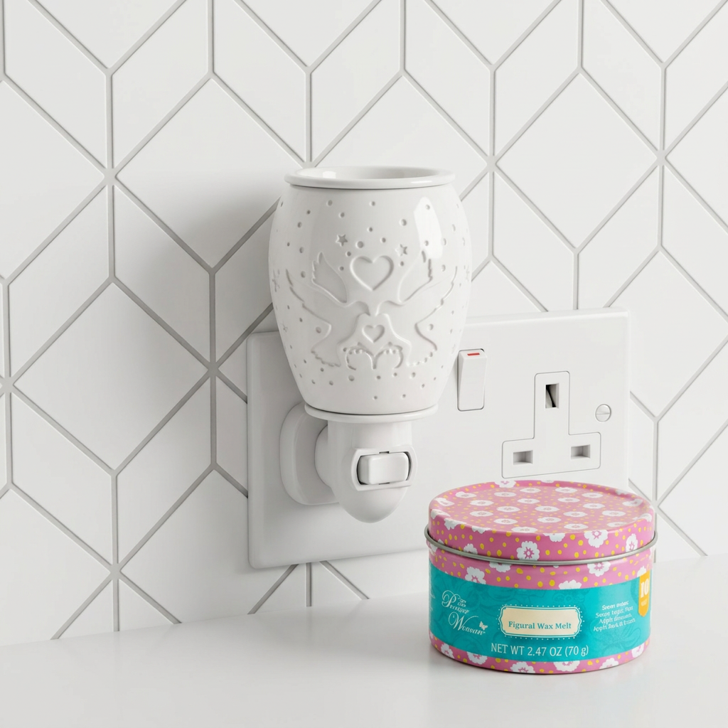 LP47645 electric wax warmer with wax-melt tin, view 11