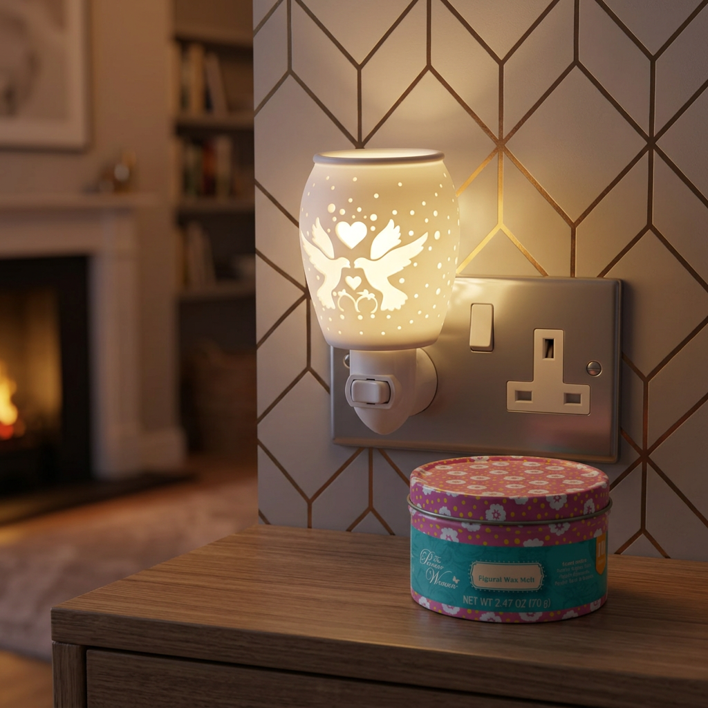 LP47645 electric wax warmer with wax-melt tin, view 12