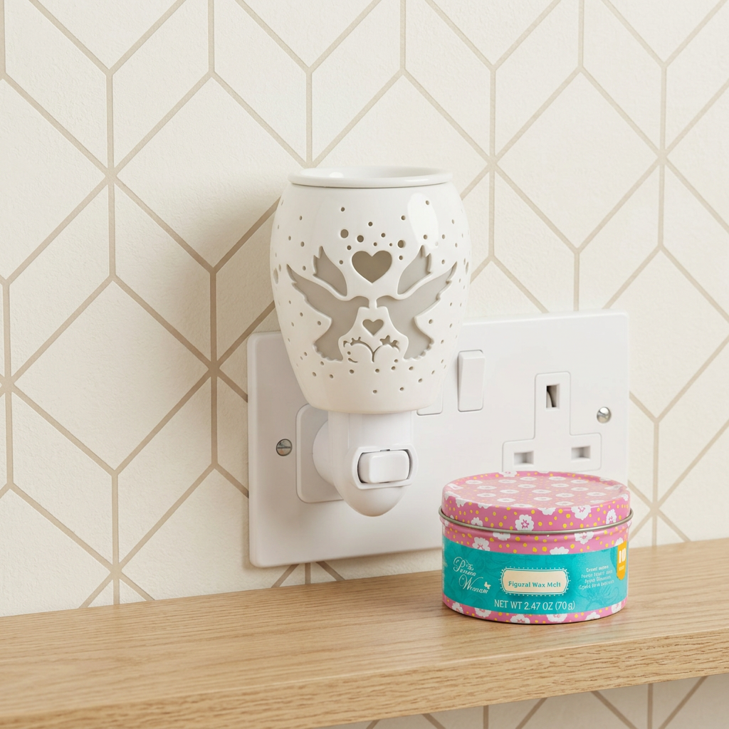 LP47645 electric wax warmer with wax-melt tin, view 2