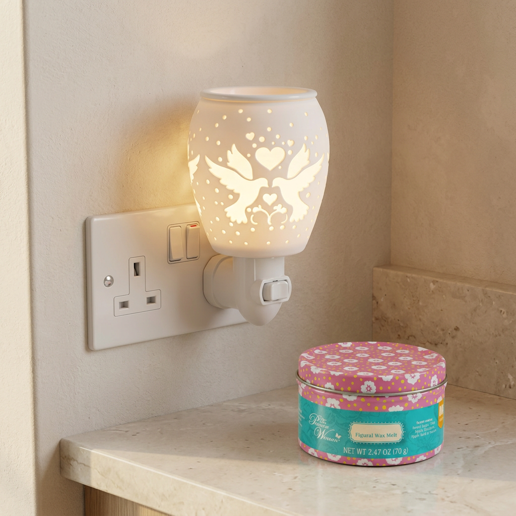 LP47645 electric wax warmer with wax-melt tin, view 5
