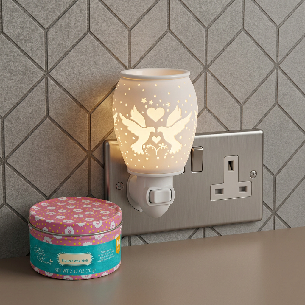LP47645 electric wax warmer with wax-melt tin, view 7