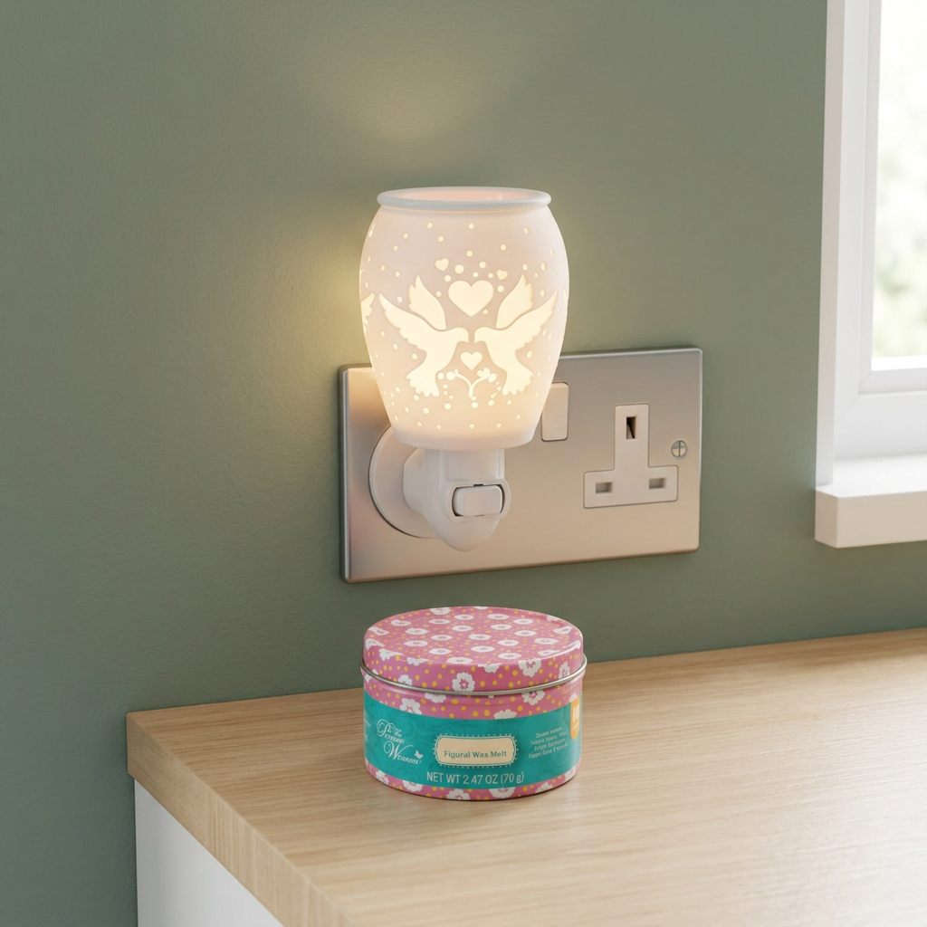 LP47645 electric wax warmer with wax-melt tin, view 8