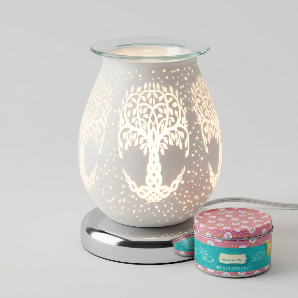 LP48165 electric wax warmer with wax-melt tin, view 10