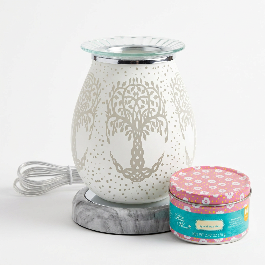 LP48165 electric wax warmer with wax-melt tin, view 11