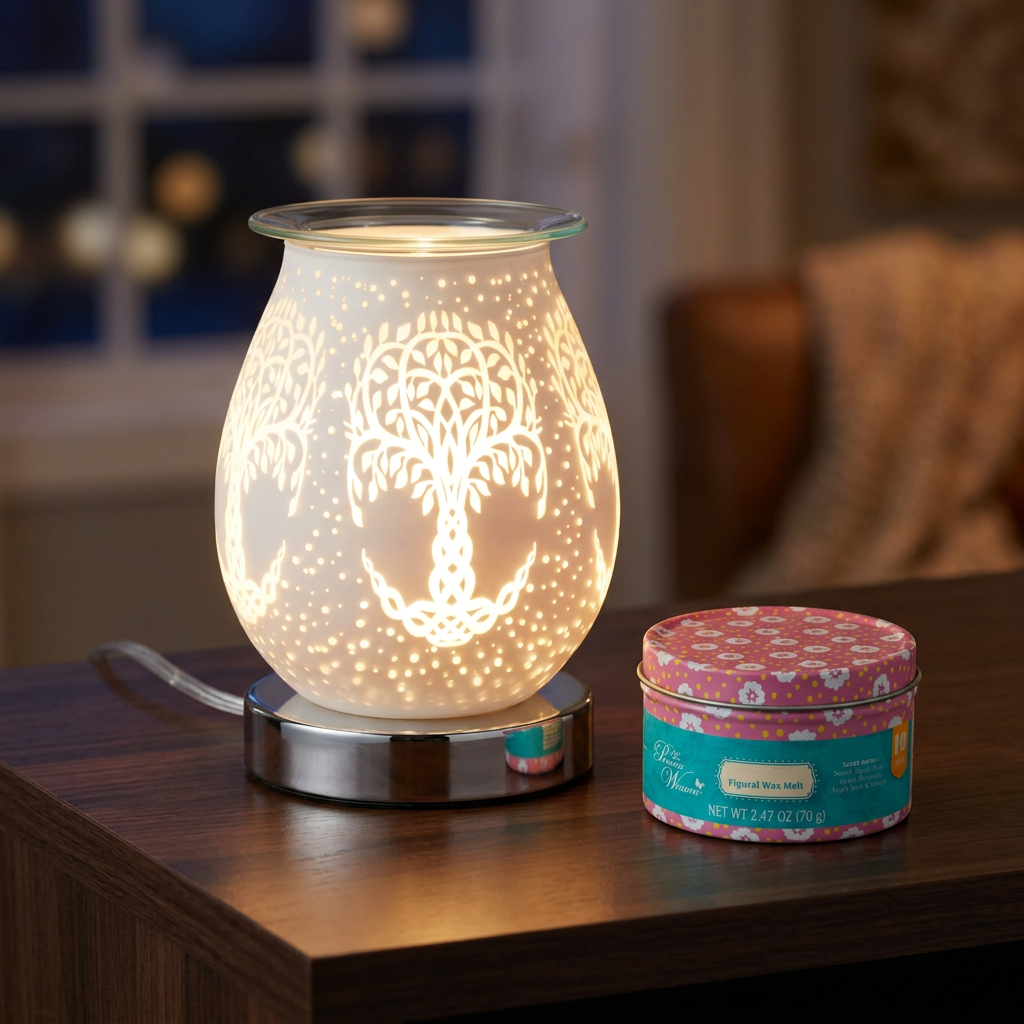 LP48165 electric wax warmer with wax-melt tin, view 12