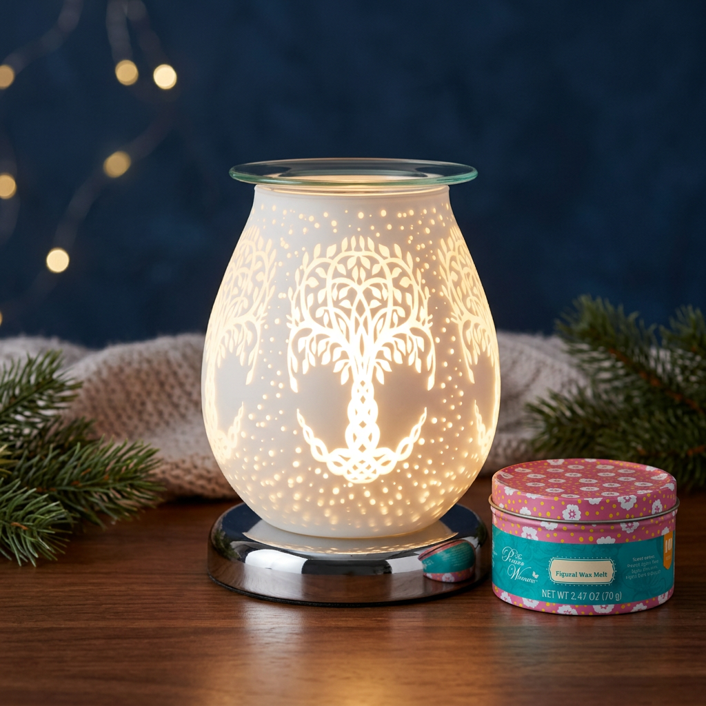 LP48165 electric wax warmer with wax-melt tin, view 4
