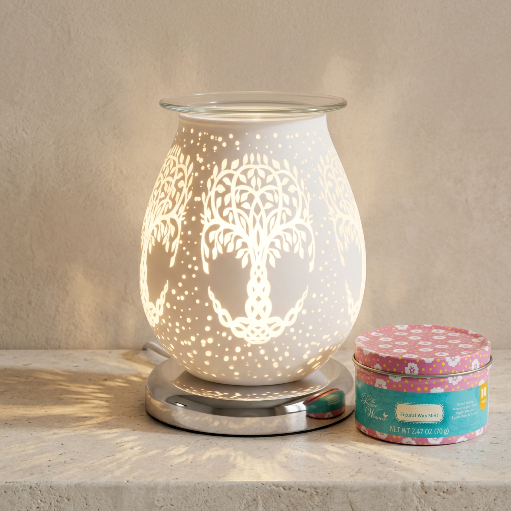 LP48165 electric wax warmer with wax-melt tin, view 5