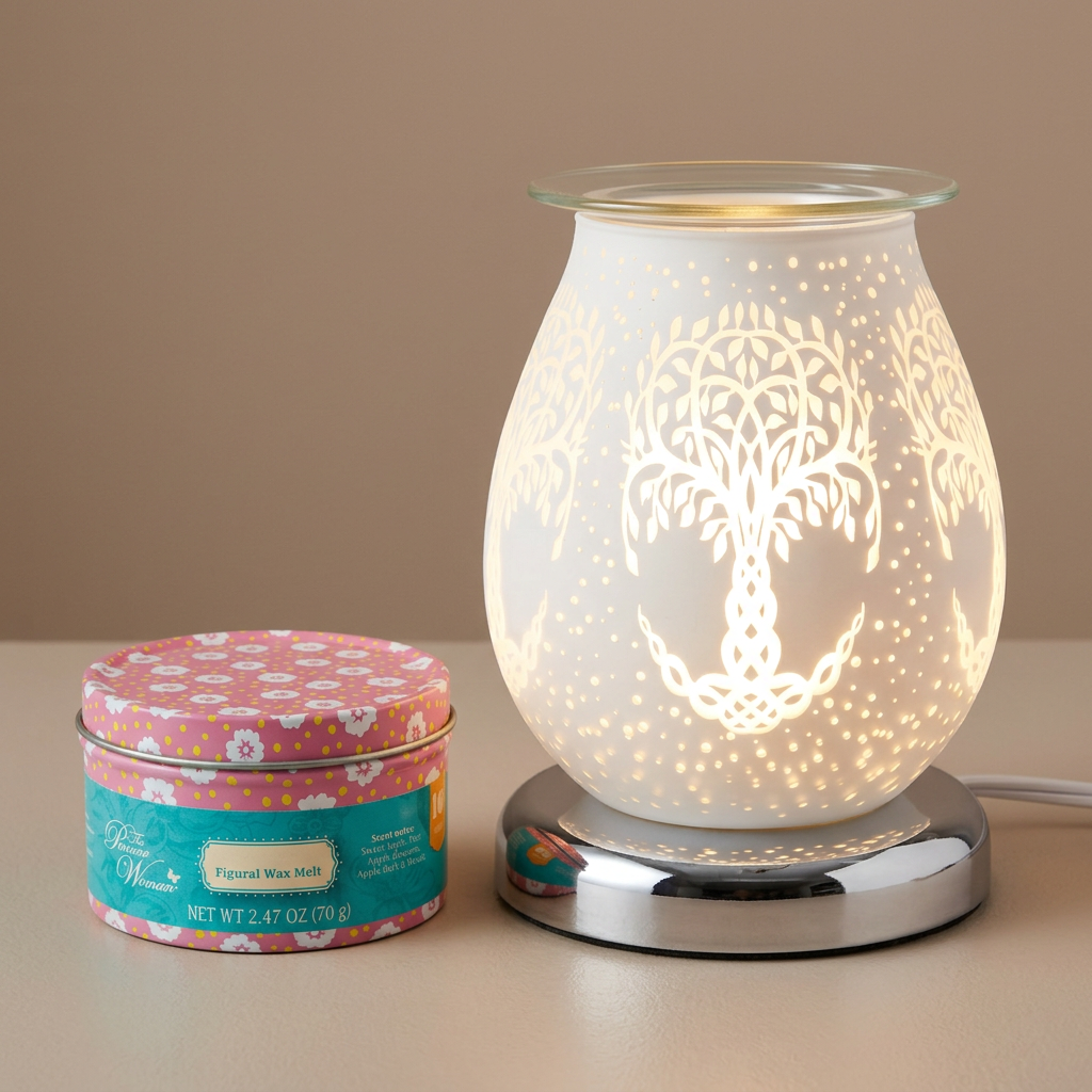 LP48165 electric wax warmer with wax-melt tin, view 7