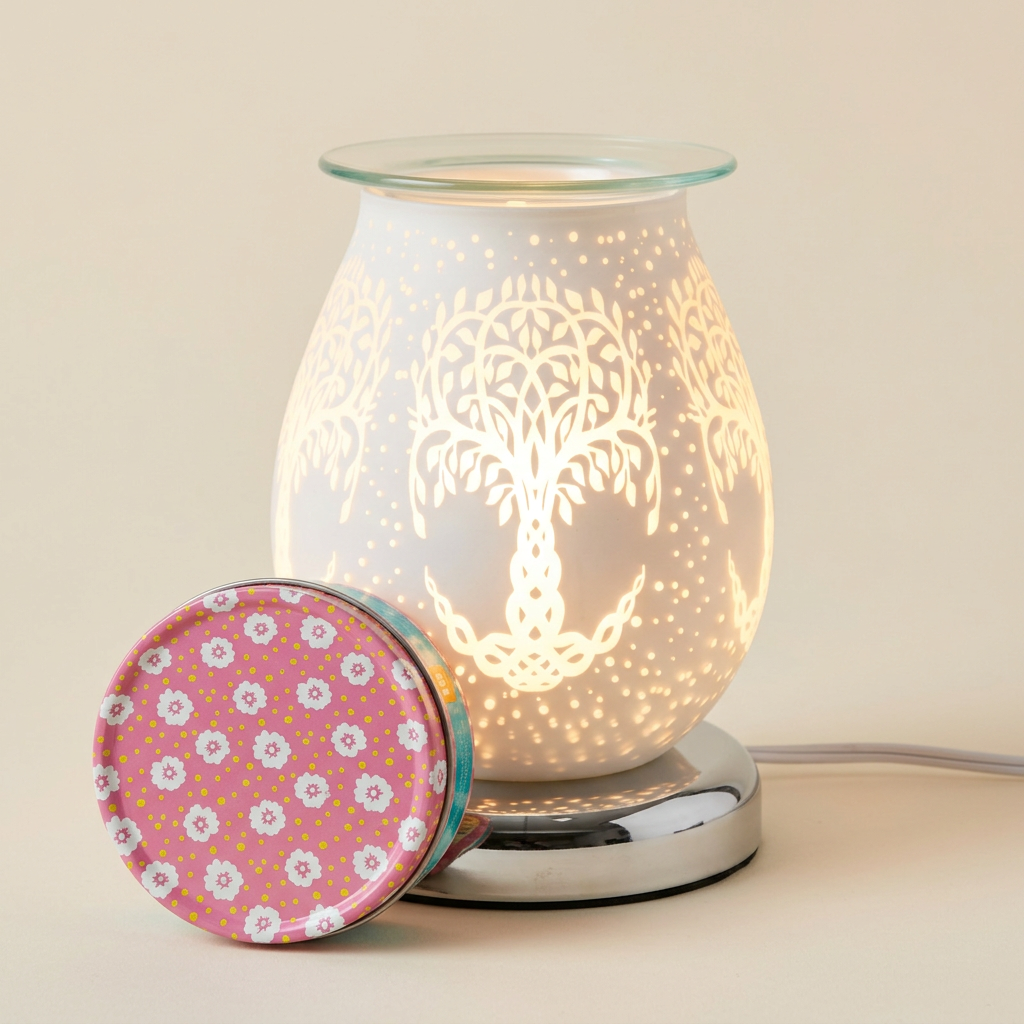 LP48165 electric wax warmer with wax-melt tin, view 9