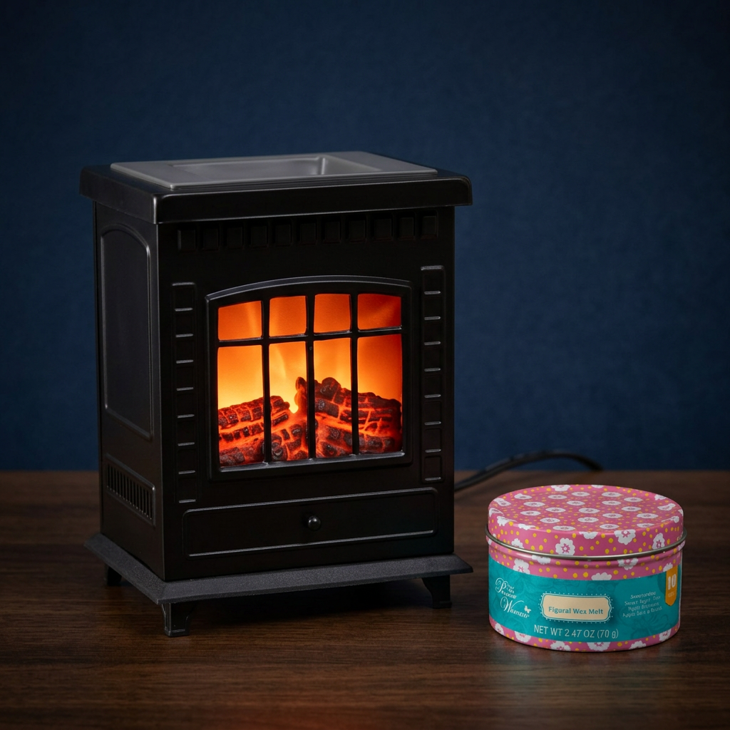 LP76242 electric wax warmer with wax-melt tin, view 4
