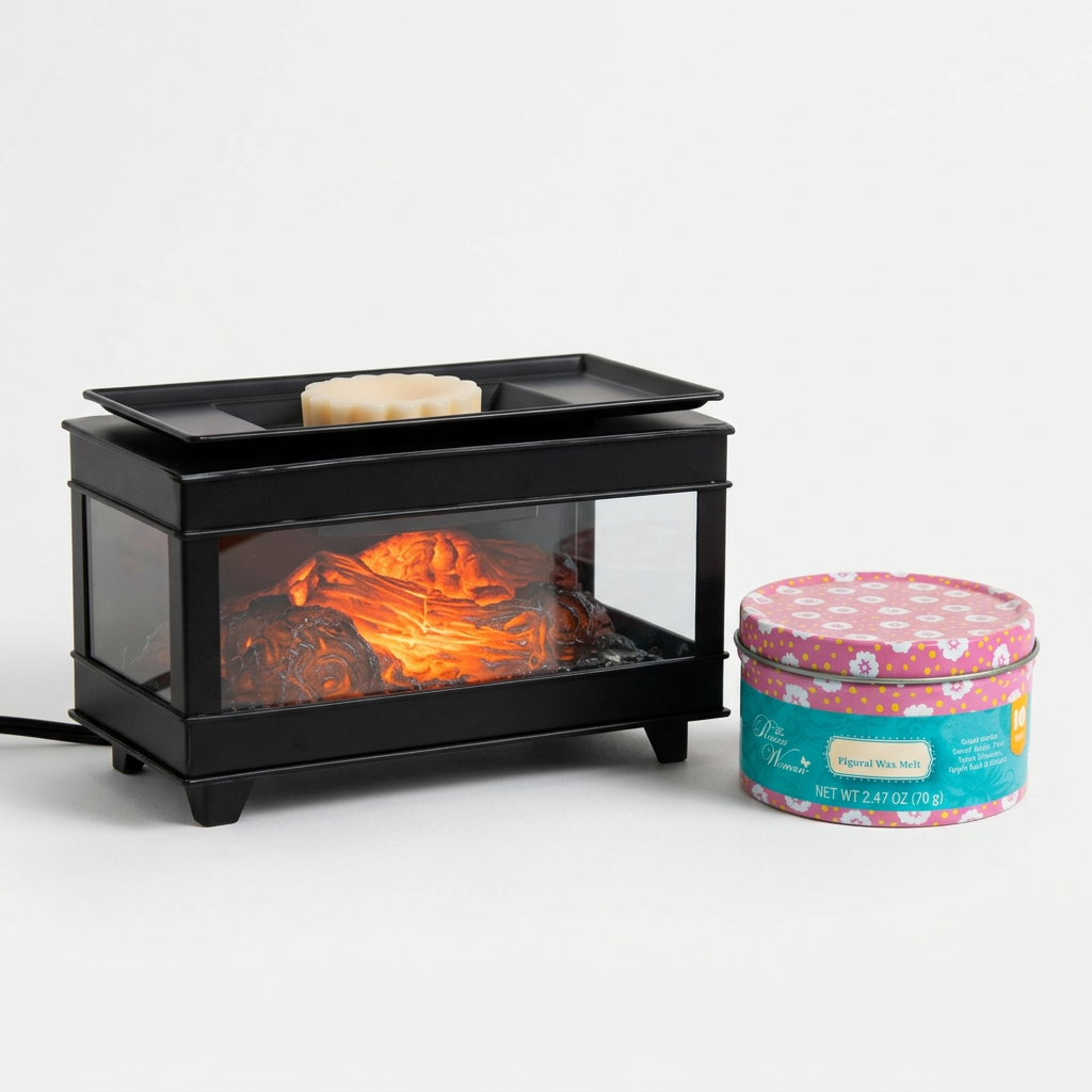 LP76243 electric wax warmer with wax-melt tin, view 1