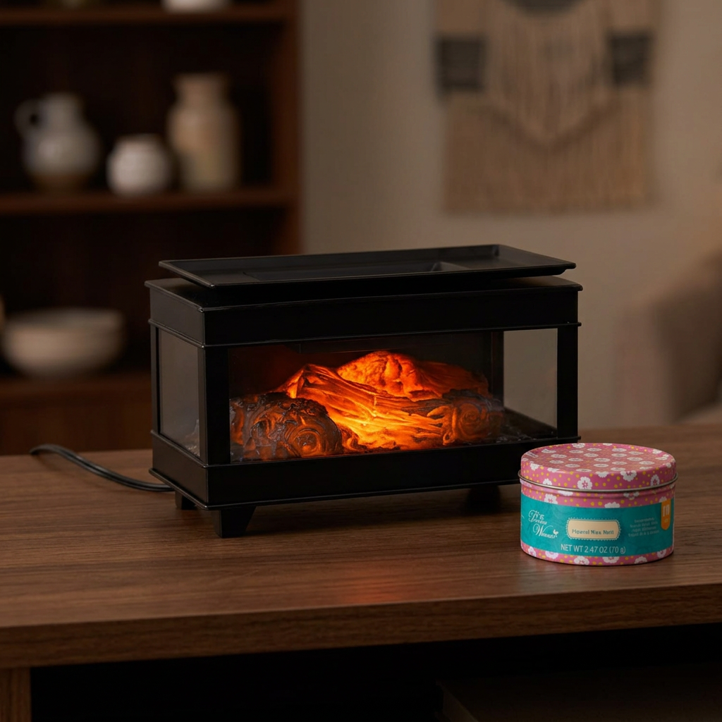 LP76243 electric wax warmer with wax-melt tin, view 12