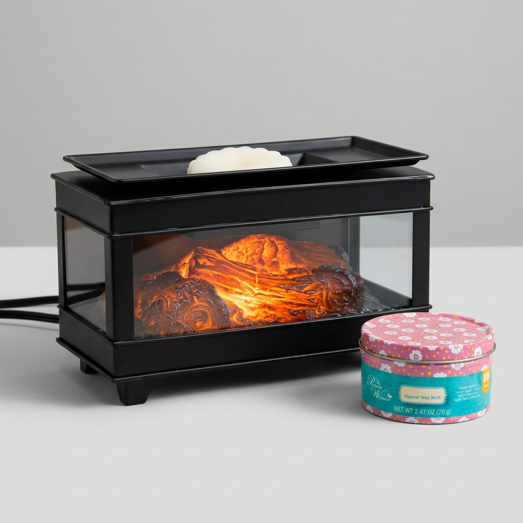 LP76243 electric wax warmer with wax-melt tin, view 3