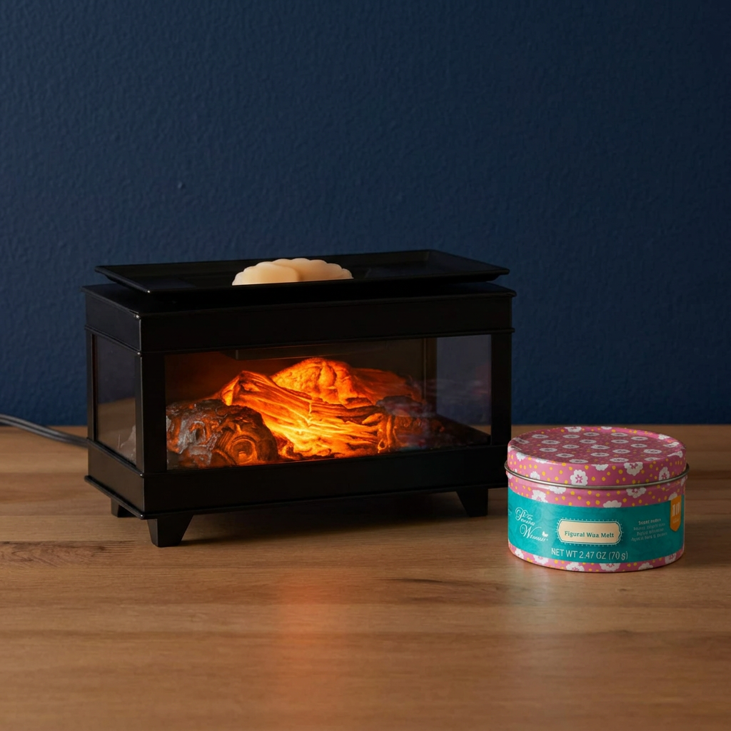 LP76243 electric wax warmer with wax-melt tin, view 4