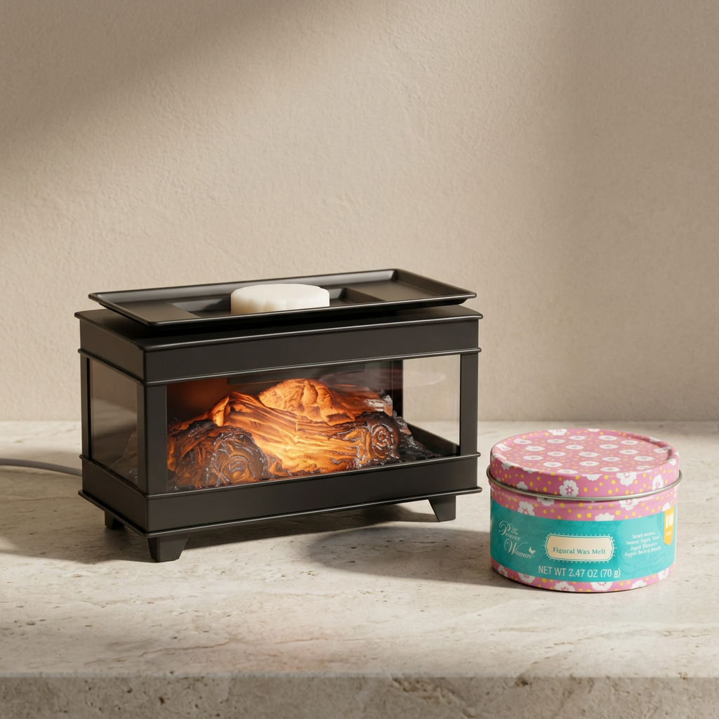 LP76243 electric wax warmer with wax-melt tin, view 5