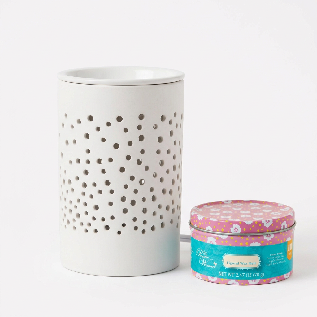 Y58J electric wax warmer with wax-melt tin, view 11