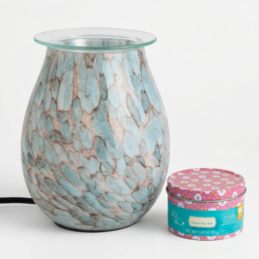 ZT6W electric wax warmer with wax-melt tin, view 1
