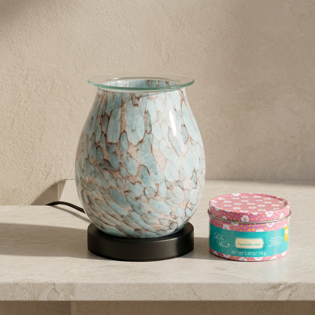 ZT6W electric wax warmer with wax-melt tin, view 5