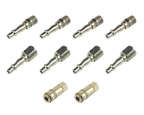 tooltime 10 X Bsp Pcl Pattern Quick Release Bayonet Air Tool Fittings + Female Couplers