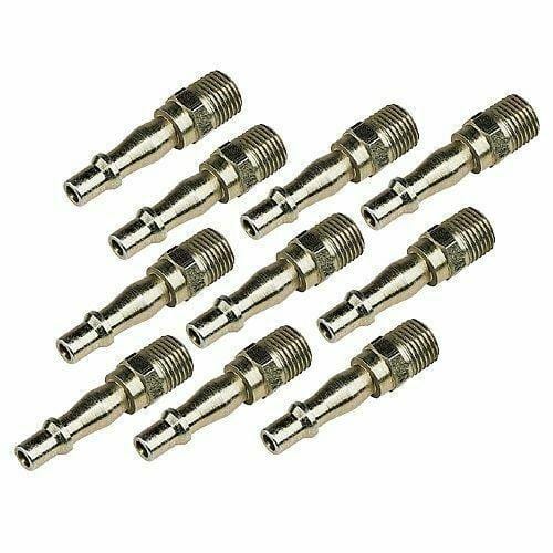 tooltime 10 X Pcl Style 1/4" Bsp Male Air Fittngs Quick Release Bayonet Tool Line Hose