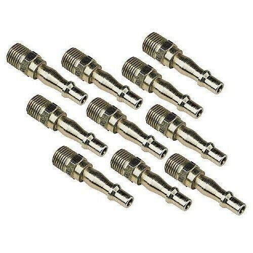 tooltime 10 X Pcl Style 1/4" Bsp Male Air Fittngs Quick Release Bayonet Tool Line Hose