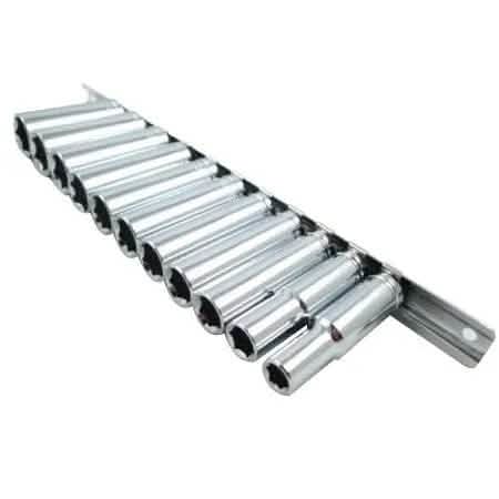 tooltime 11Pc  3/8" Drive Heavy Duty Metric Deep Socket Set 8mm - 19mm