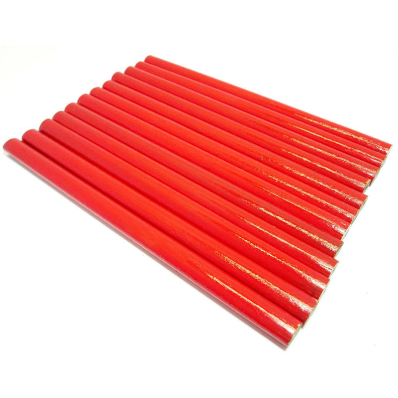 tooltime 12 X CARPENTERS PENCILS JOINERS WOODWORK BUILDERS SOFT LEAD WOOD MARKING PENCIL