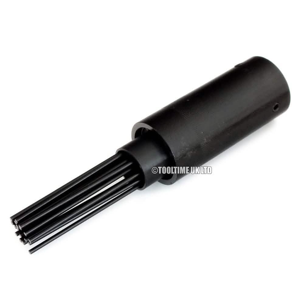 tooltime 150Mm Air Hammer Drill Gun With 4 X Chisels + Needle Descaler Paint Rust Remover